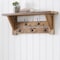 Alaterre Furniture Bethel Acacia Wood 40"W Coat Hook with Shelf ANTR2930 - alternate 1